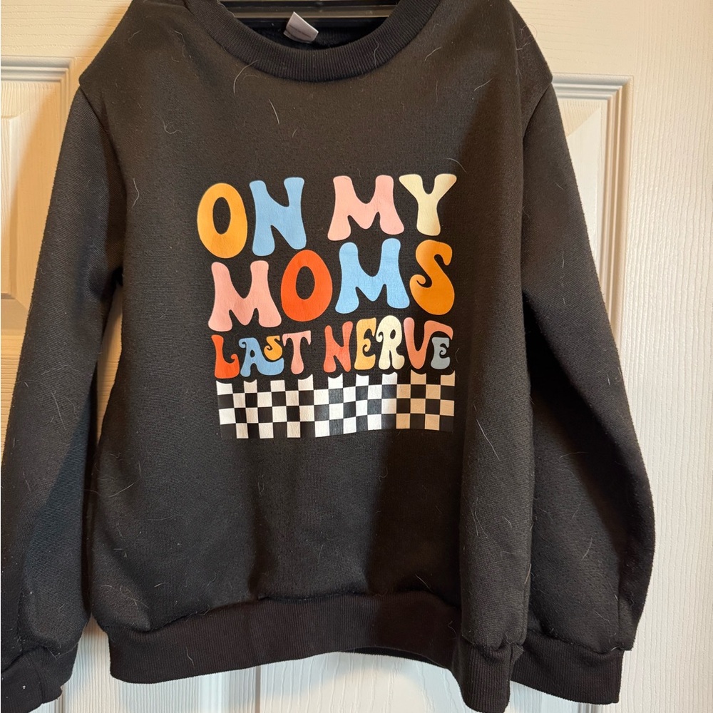 SHEIN Black Graphic Sweatshirt